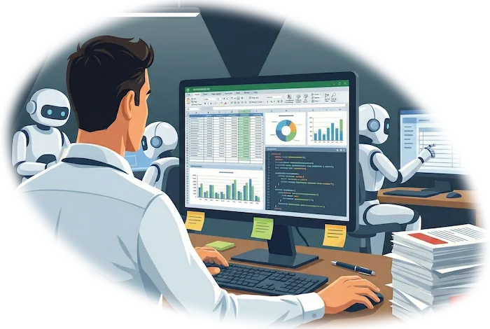 AI assistant handling routine work
